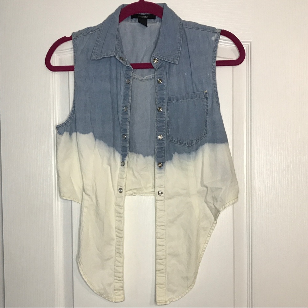 Jean Crop Top